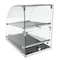 Koolmore 2 Tier Commercial Countertop Bakery Display Case with Front Curved Glass and Rear Door DC-2CN - alternate 9